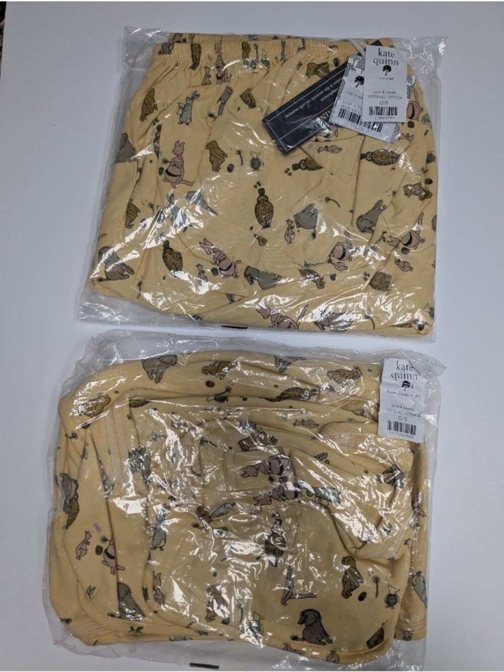 Kate Quinn Organic Cotton Winnie Pooh & Friends Crib Sheet & Diaper Cubes Bundle